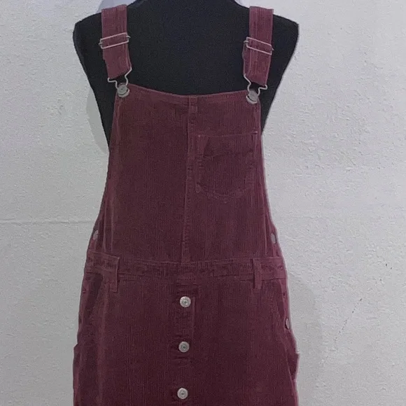 Burgundy Levi’s corduroy overall dress - Picture 7 of 13